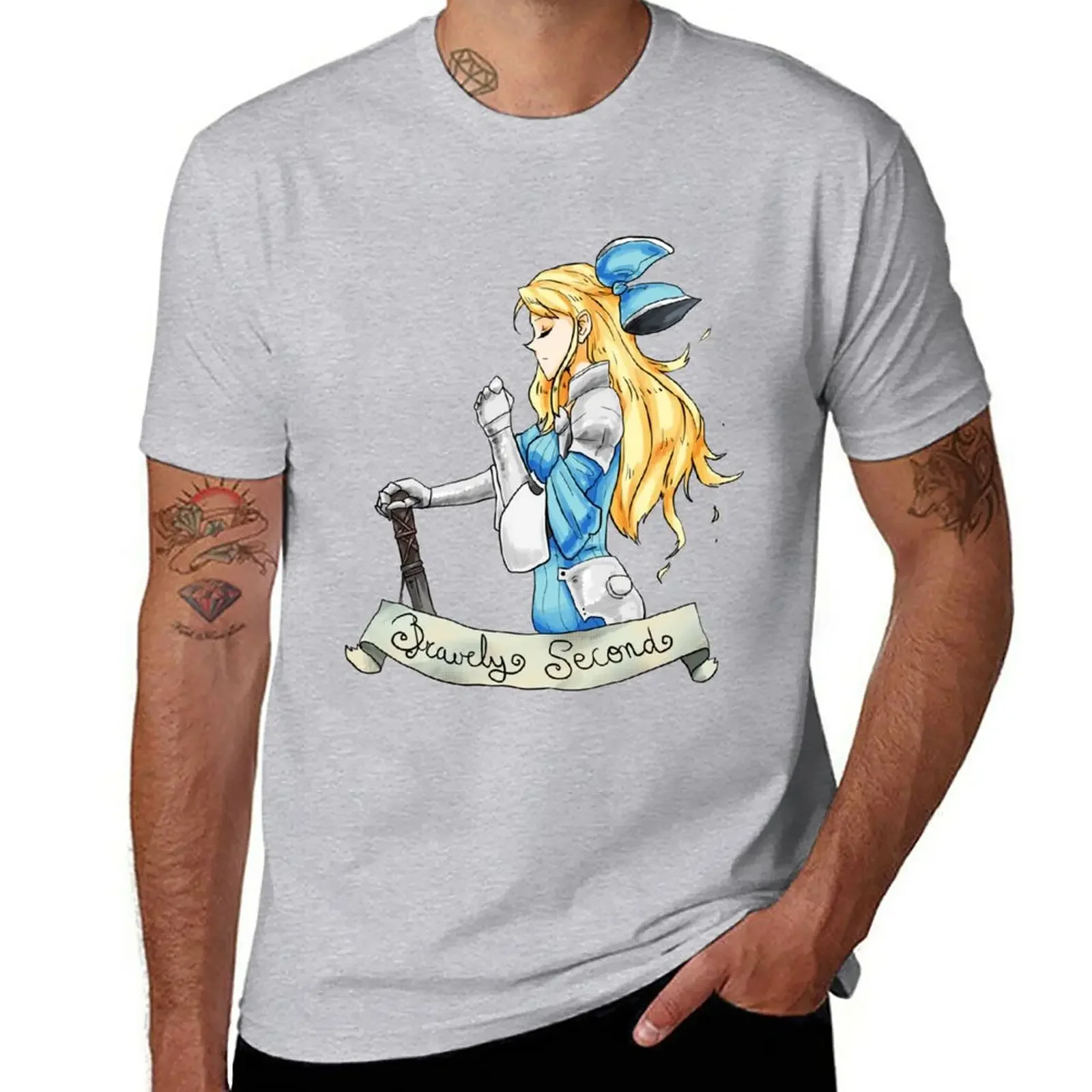 Edea Lee-T-Shirt Bravely Second New Edition Vintage Hippie Clothes Magliette Grandi E Alte Per Uomo