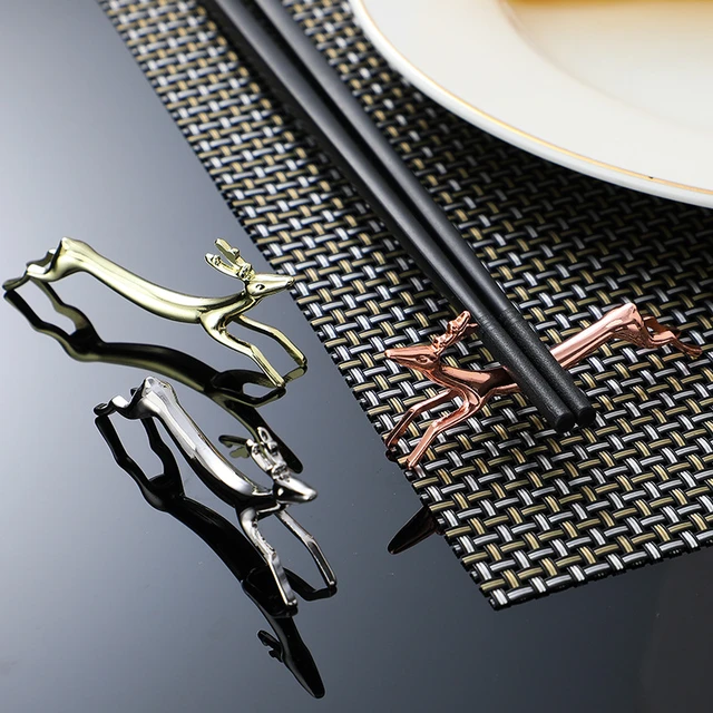Chopsticks Rest Cutlery Bracket Dog Chopsticks Holder Stainless Steel Dachshund  Dog Chopsticks Fork Stand Spoon Tableware