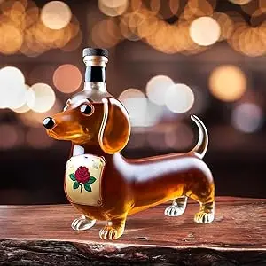 Dachshund Dog Whiskey Bottle