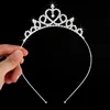Romantic Princess Crown for Girls Handmade Rhinestone Tiara Pearl Headband For Birthday Wedding Party Accessories Jewelry Gifts 6