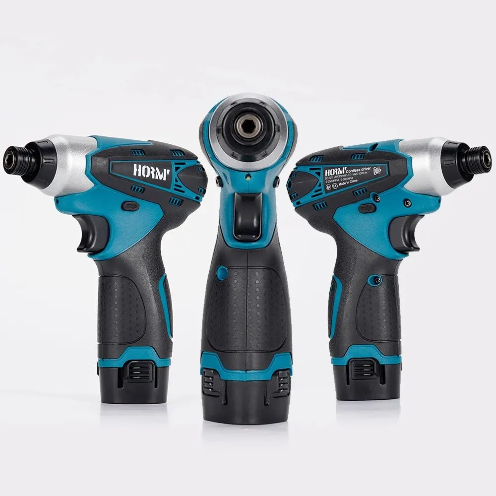 Hormy Compact 12V Electric Screwdriver 2500RPM 100N.m Cordless Impact Screw Driver Motor Compatible For Makita 10.8V Battery 2