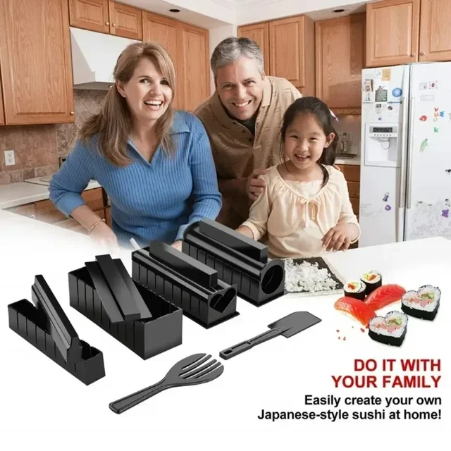 Silicone Sushi Rolling Mat and Rice Paddle 2