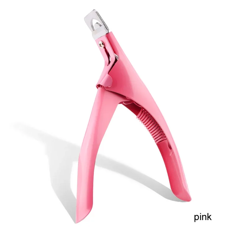 Professional U-Shaped False Acrylic Nail Clipper | Manicure Tips Trimming Tool