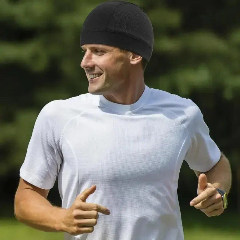 Cappellini Estivi Con Teschio Rinfrescante Fodera Per Casco Anti-UV Anti-sudore Traspirante Ciclismo Corsa Moto Ed Equazione Sotto Il Casco Protettivo - Foto 6