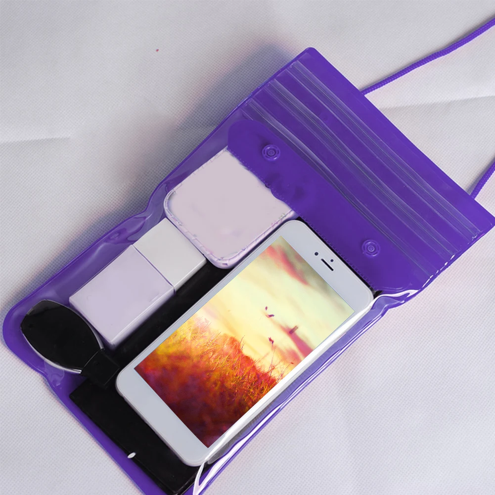 Phone Storage Swimming Bag Waterproof Dustproof Underwater Beach Rafting Eco-friendly