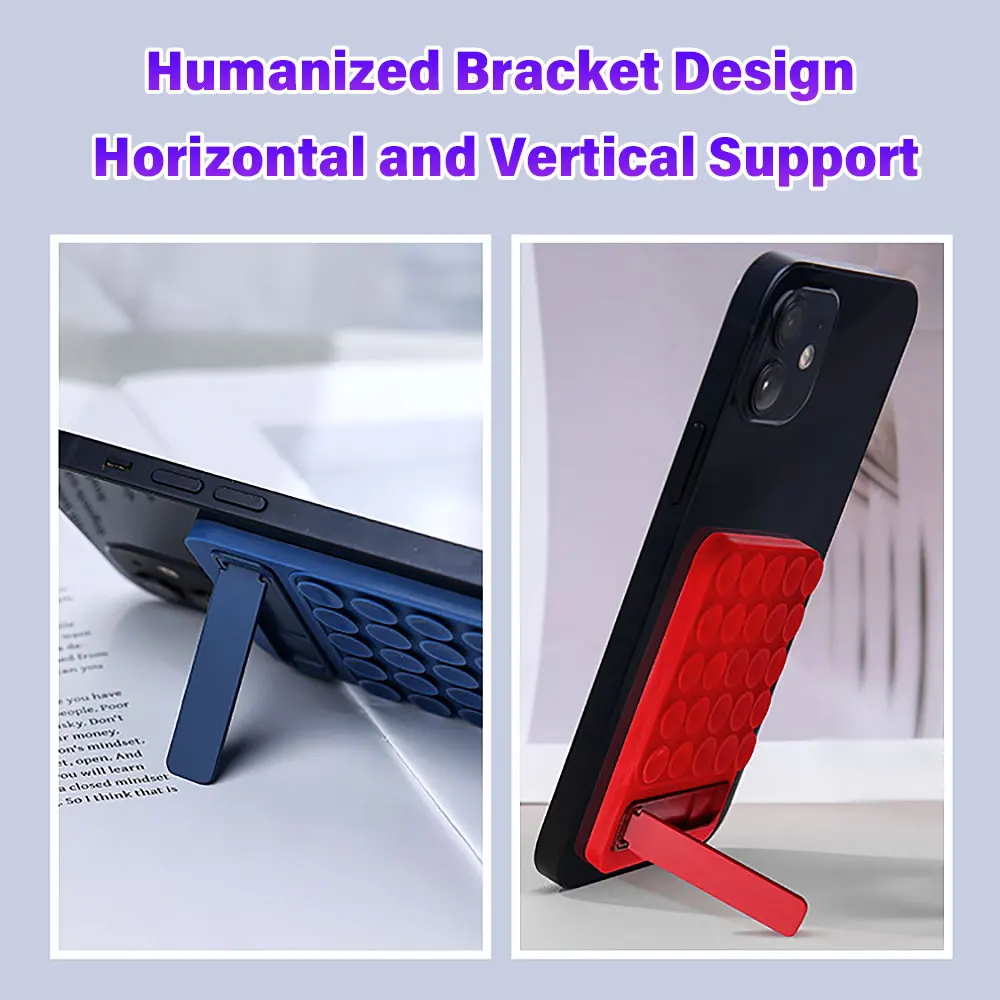 Silicone World Multi Functional Silicone Suction Cup Mobile Phone Desktop Stand Anti-Slip Back Sticker Holder Glass Wall Stand 5