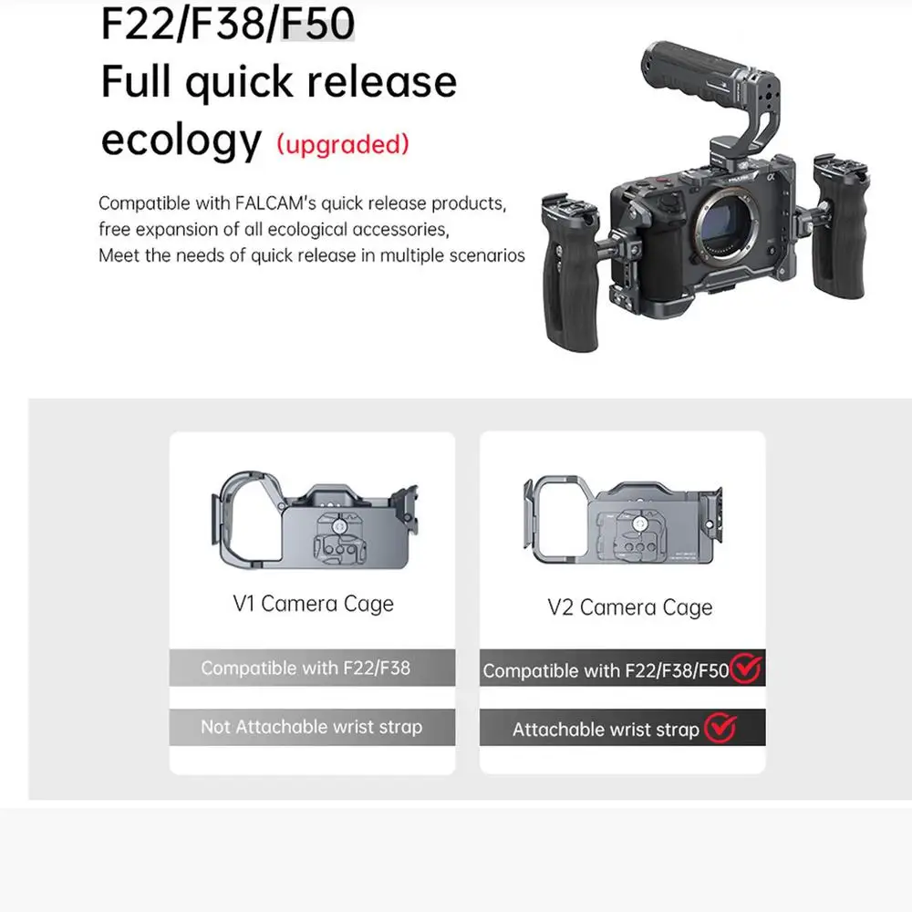 C00B2823B F22&F38&F50 Quick Release Cage V3 (FOR SONY FX3/FX30)