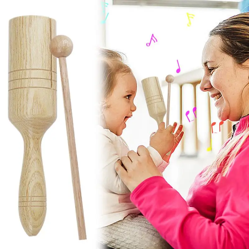 Latin Percussion Musical Instruments Crow Sounder Wooden Musical Percussion Instrument Latin Single Speaker Toy With