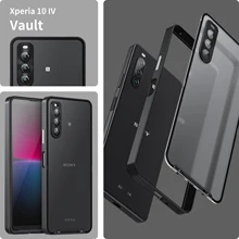  Metal Frame Case For Sony Xperia 10 IV 10-4 IV Case All-inclusive Transparent Backboard Protective Cover For Sony Xperia 10 IV 