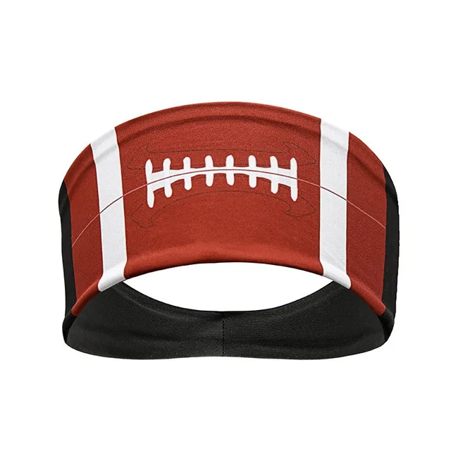 1 Piece of Sports Ball Pattern Headband Series with Elastic Material Style, Comfortable To Wear, Sweat Absorbing and Anti Slip 4