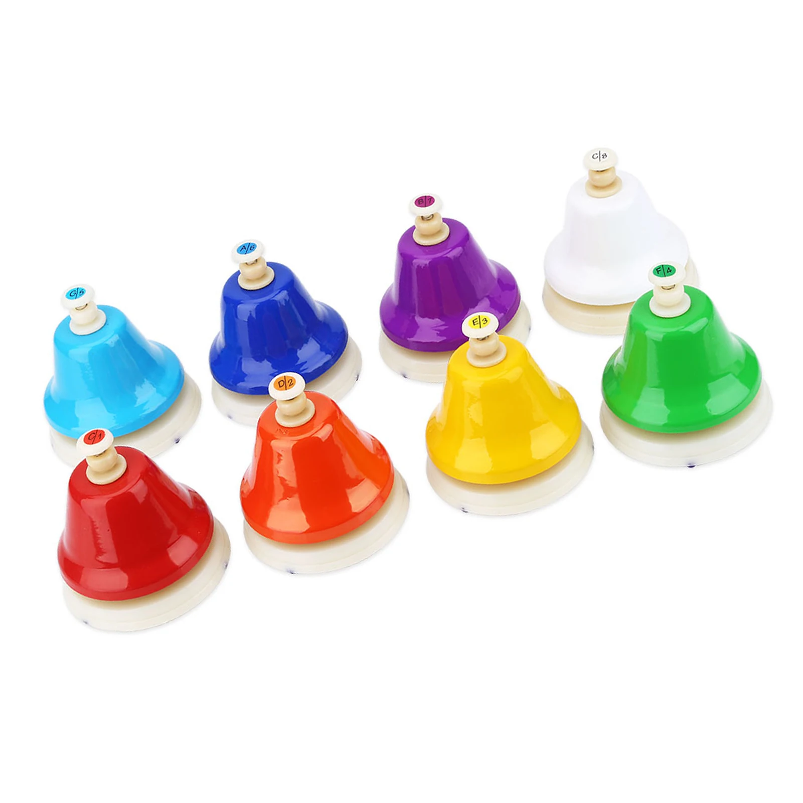 Handbells 3.3 * 3.1inch Hand Bells Instrument /Set Musical present for learning for playing classroom training