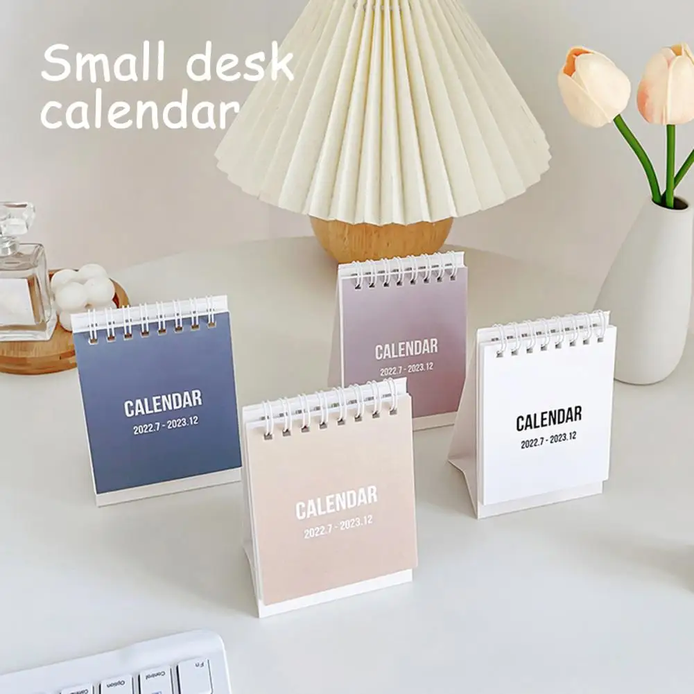 

Mini Desktop Calendar 2023 Smooth Page Turning Record Date Creative Decoration Advent Calendar Office Desk Accessories