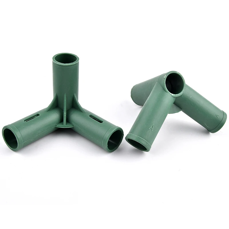 19mm Plastic Gardening Frame Edging Corner Connector Plant Flower Stand Joint DIY Garden Greenhouse Frame Support Rod Adapter Plant Support Connector