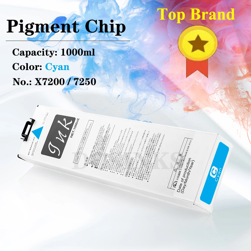 Cartucho de Tinta Pigmentada Compatível sem Chip Compatível com Riso Comcolor X7200 X7250 7250 X7250a Ex7250 k c m y 1000 ml pc - Imagem 5