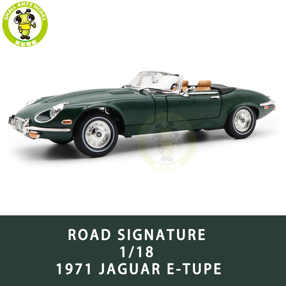

1/18 1971 E-TYPE E Type Roadster Road Signature Diecast Model Car Toys Boys Girls Gifts