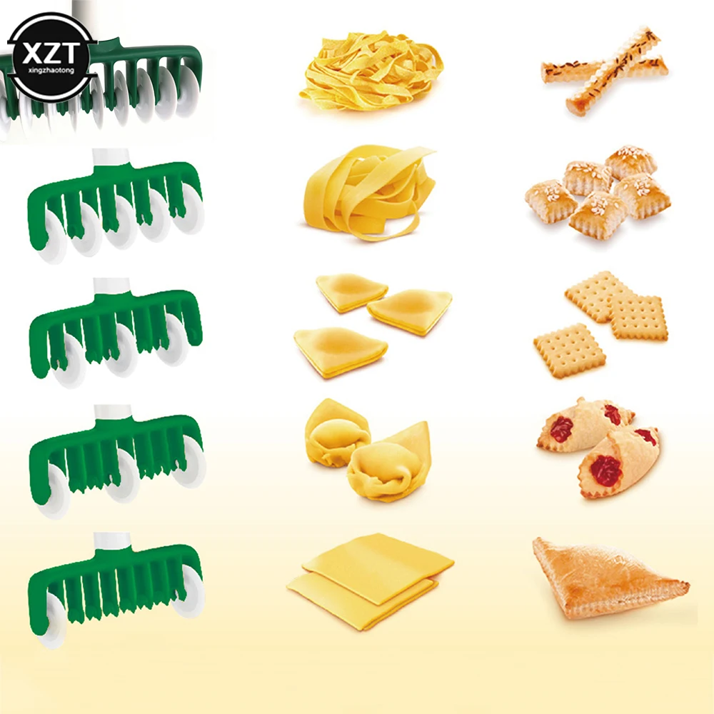 DIY Noodles Cutter Kitchen Tool Multi Function Roller Dockers Dough Cutter Plastic Noodle Knife Pasta Instant Noodles Maker