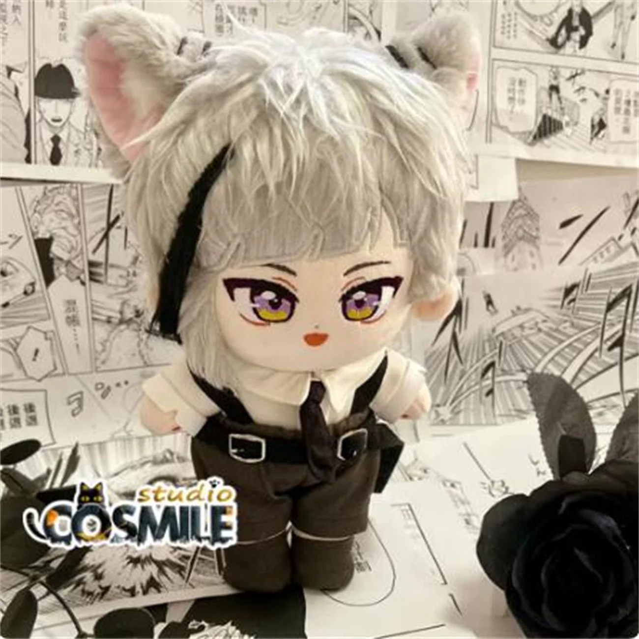 

Cosmile Bungo Bungou Stray Dogs 5th Season Nakajima Atsushi Stuffed Plushie 20cm Plush Doll Toy Body Clothes KM