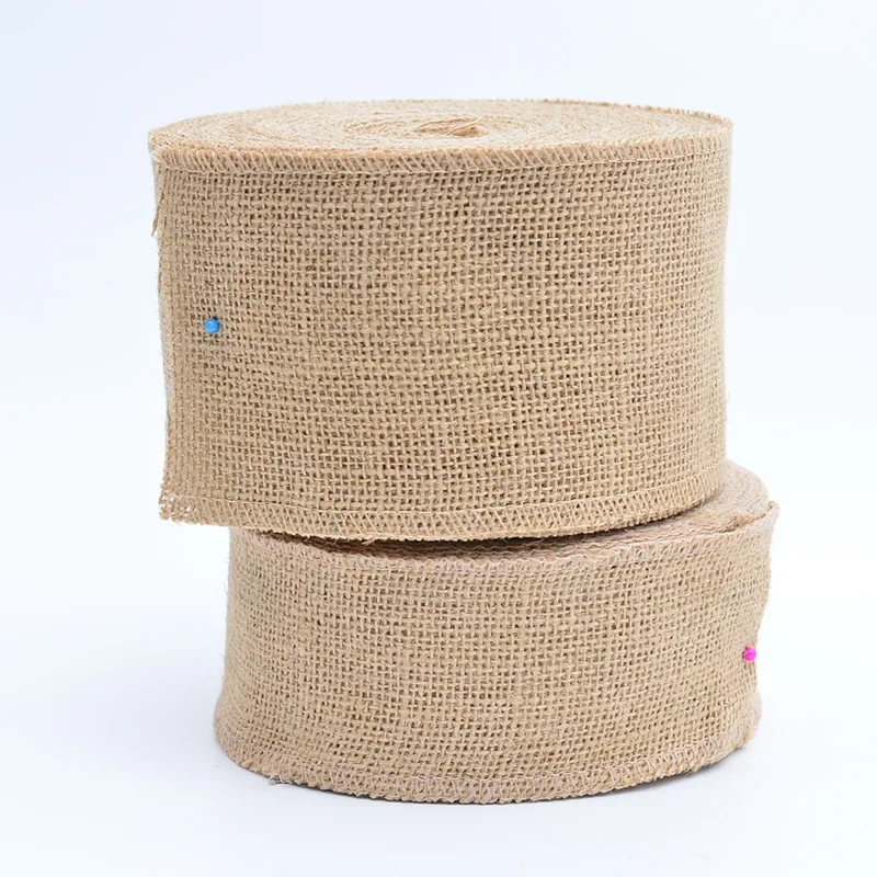 Ribbon Decoration Ribbon Supplies Wrapping Ribbon Lace Trim Ribbon Jute Ribbon 1-10Meters/Roll Natural Jute Burlap Lace Hessian Hemp Ribbon Vintage Rustic Wedding Party Christmas Decor DIY Crafts Gift Packag