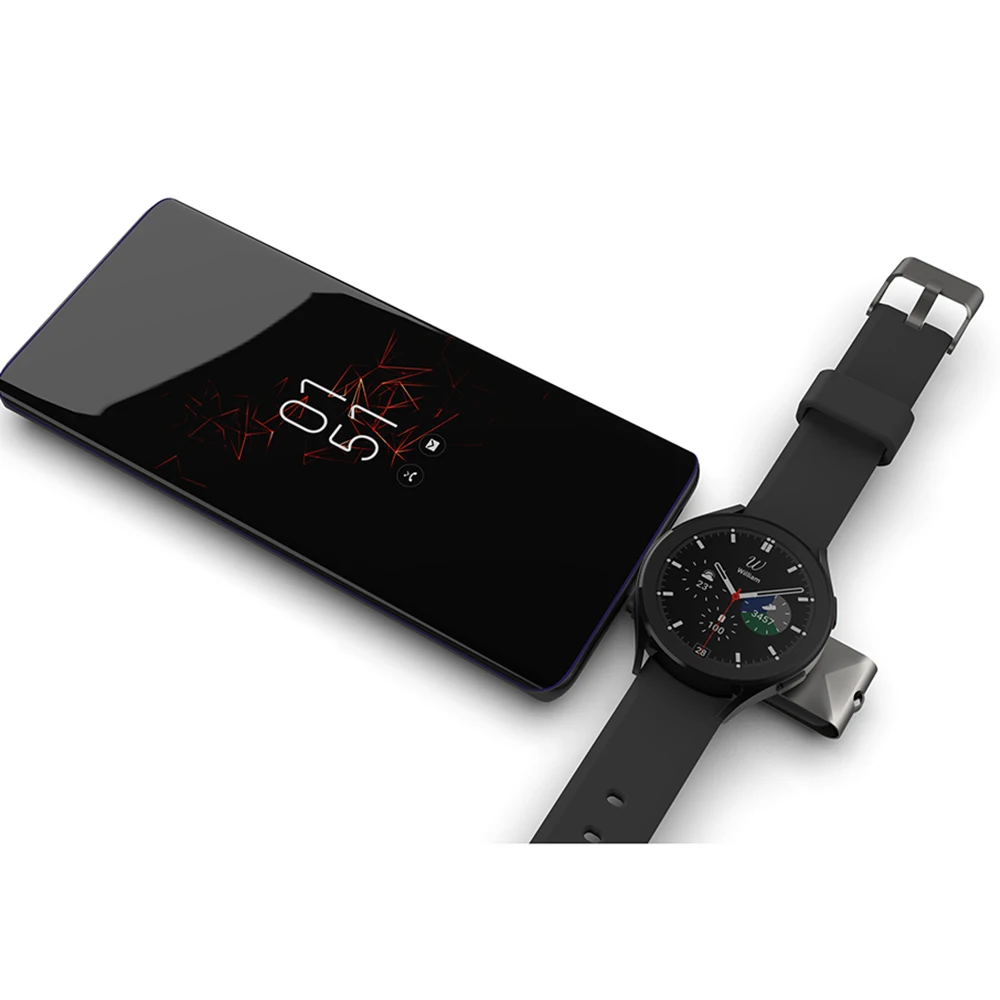 Portable Wireless Charger For Galaxy Watch 4 Power Bank For Samsung Galaxy Watch 3 Active 2 1 Magnetic USB-C Charger Dock