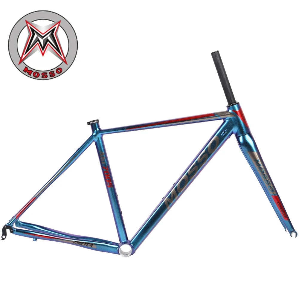 Description Picture 6 of itemMOSSO 736TCA Aluminum Alloy Road Bike Frame With Full Carbon Front Fork Ultra-light Frameset dpd xdb