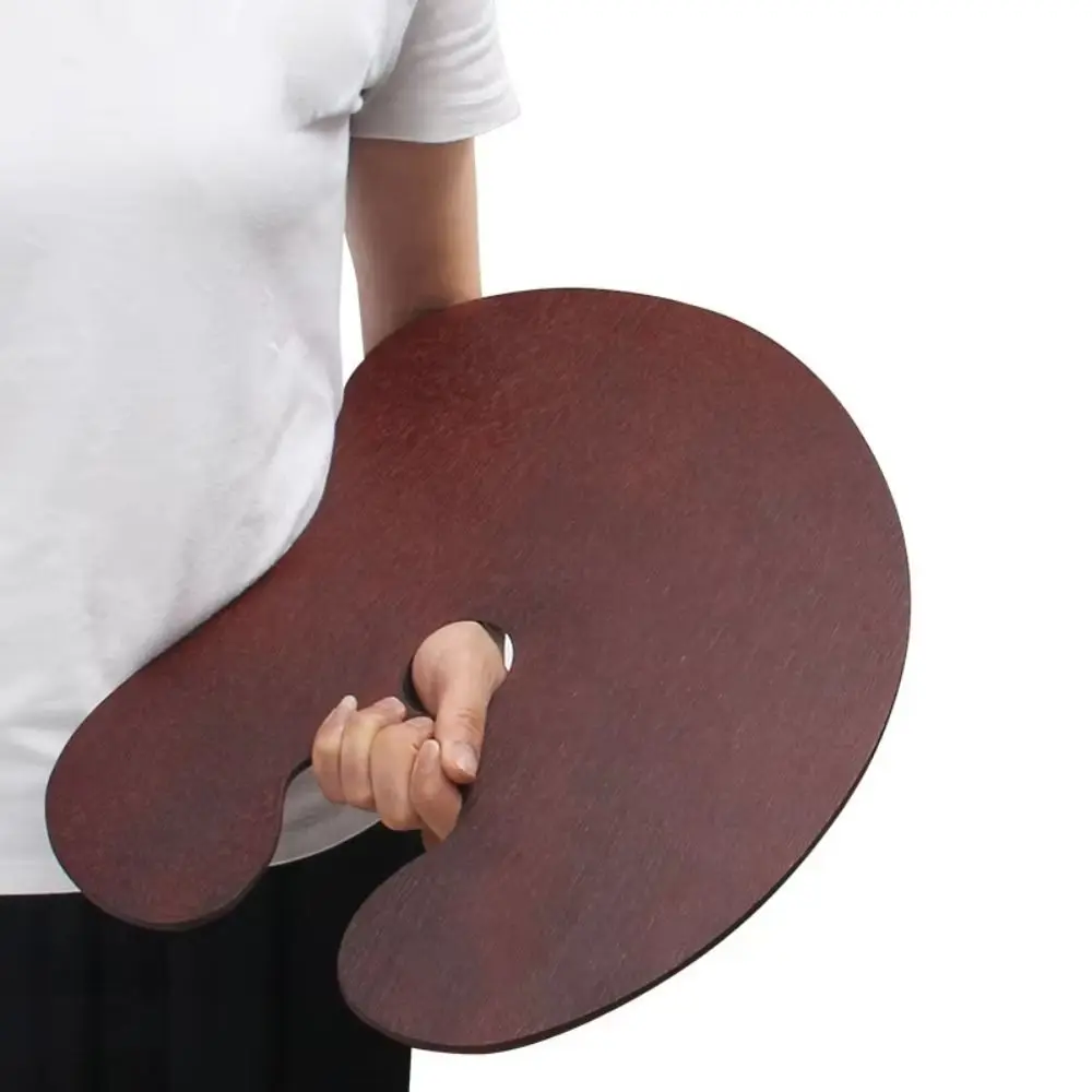 Paint Tray Oval/Square Wood Vintage Acrylic Color Mixing with Thumb Hole
