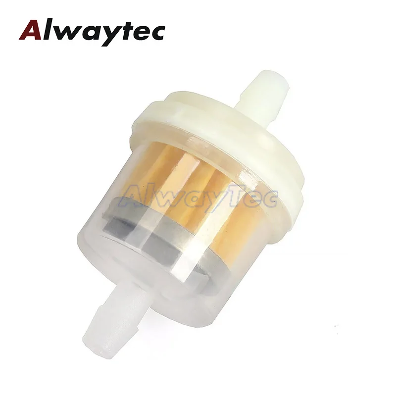 3 Sets 1/4" Straight in-Line Fuel Shut-Off Valve & Gas Fuel Filter & Clamps for Briggs Stratton Lawn Mower Universal