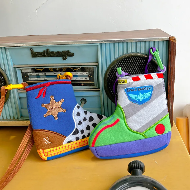 Cartoon Anime Disney Toy Story Boots Styling Bag Buzz Lightyear Woody Borsa A Tracolla Inclinata Kawaii Custodia Per Cellulare Regalo