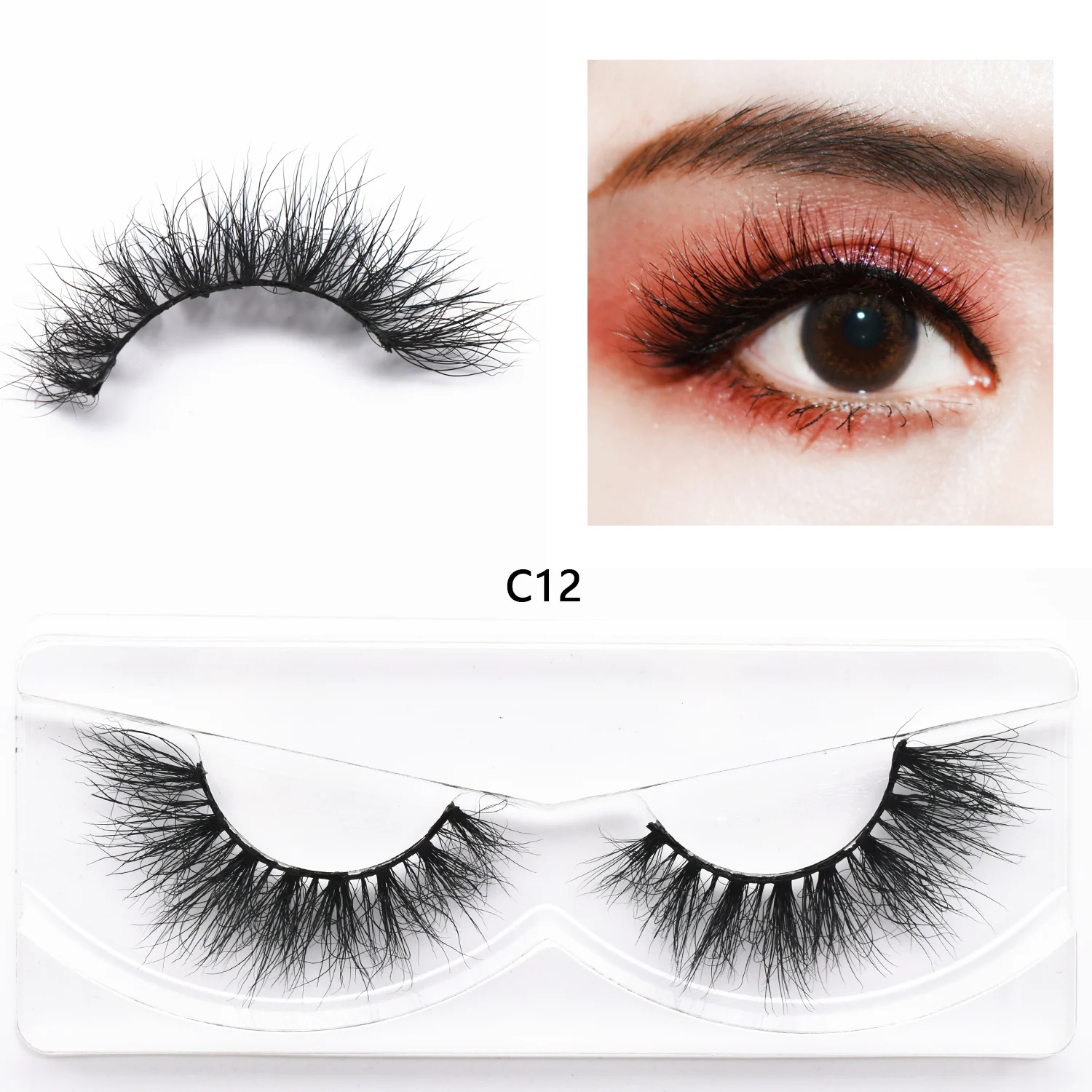 

KEKEBAICHA Eyelashes Mink Eyelashes Handmade 3D Mink Lashes Medium Volume Cruelty Free Mink False Eyelashes Upper Lashes No Box