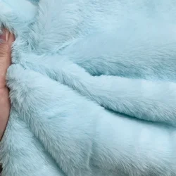 Luxurious Super Soft Faux Rabbit Fur Plush Fabric - 100% Polyester, 10mm Pile, Ideal for DIY and Sewing Projects (28)