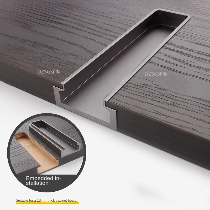 Tirador Rectangular Para Puerta Corredera Empotrado, 2 Unida | Cuotas