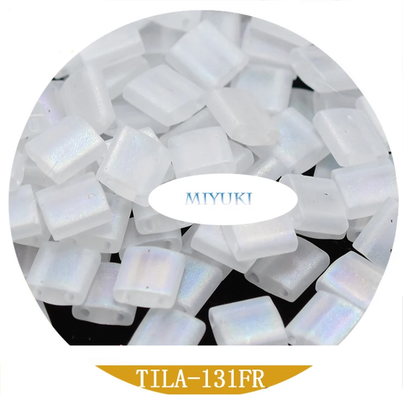 Ornament Miyuki Imported From Japan Tila Beads 5*5*1.9mm 10G Different Color Matte Magic Series