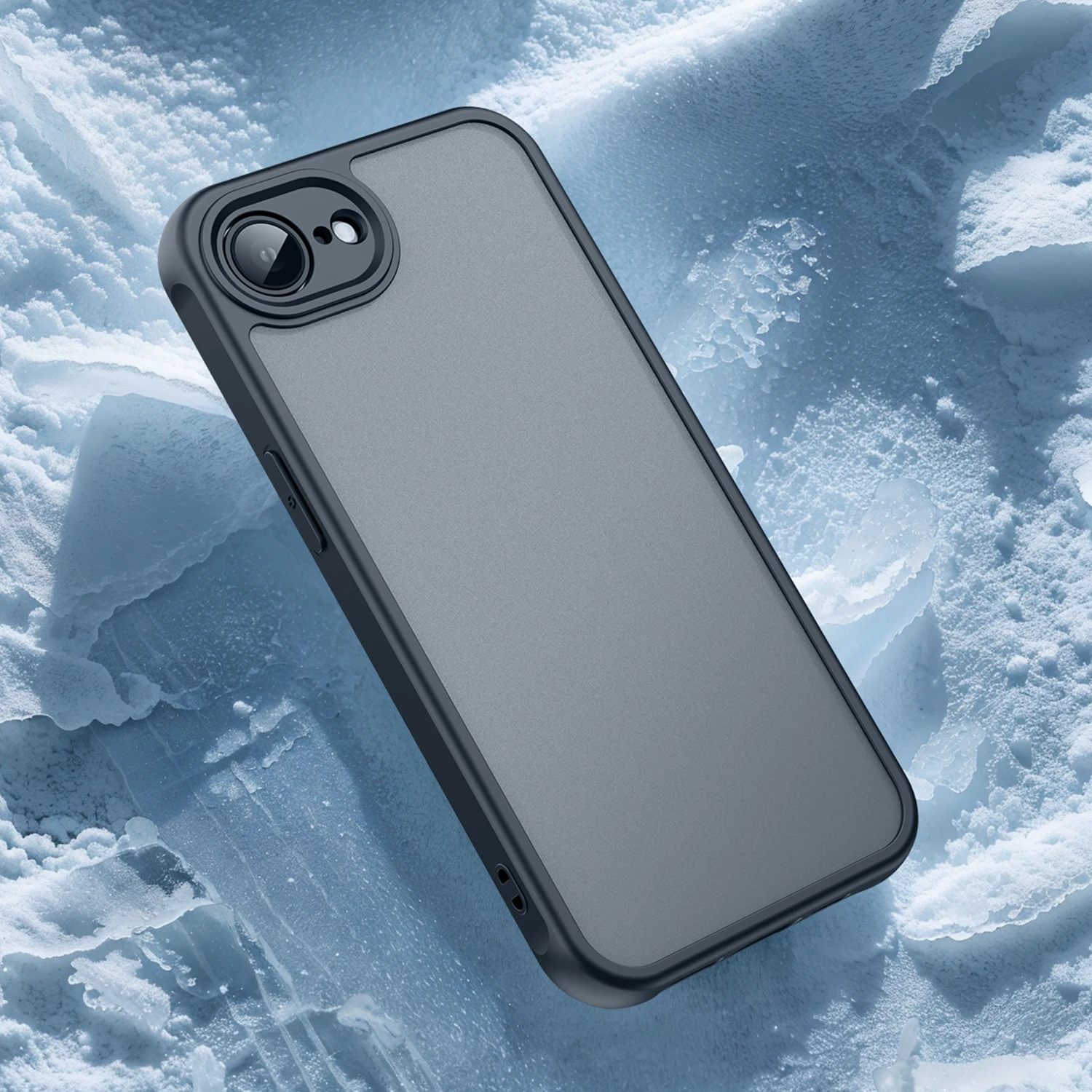 Fashionable Translucent Protective Phone Case with Soft Edges and Hard Back