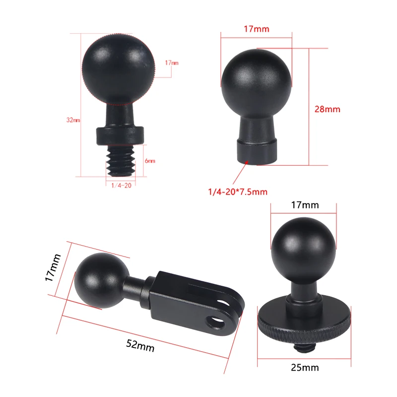 Gopro Ball Head Mount Adapter | Ball Head Screw Mount Adapte - Sports ...