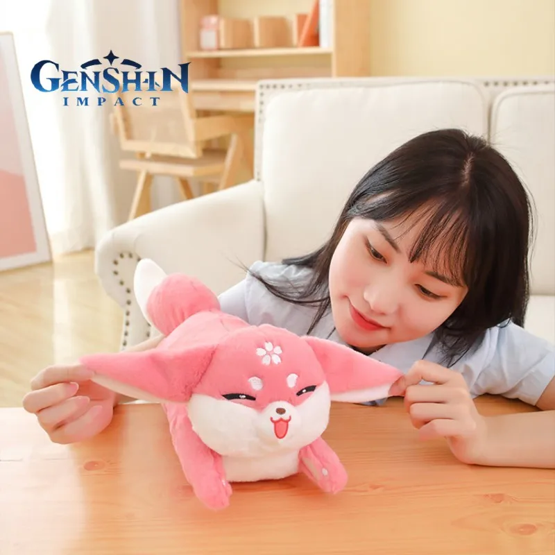 

New 50cm Game Genshin Impact Plush Toys Yae Miko Plushie Doll Soft Stuffed Fox Pillows Room Decor Cute Kawaii Birthday Gift Kids