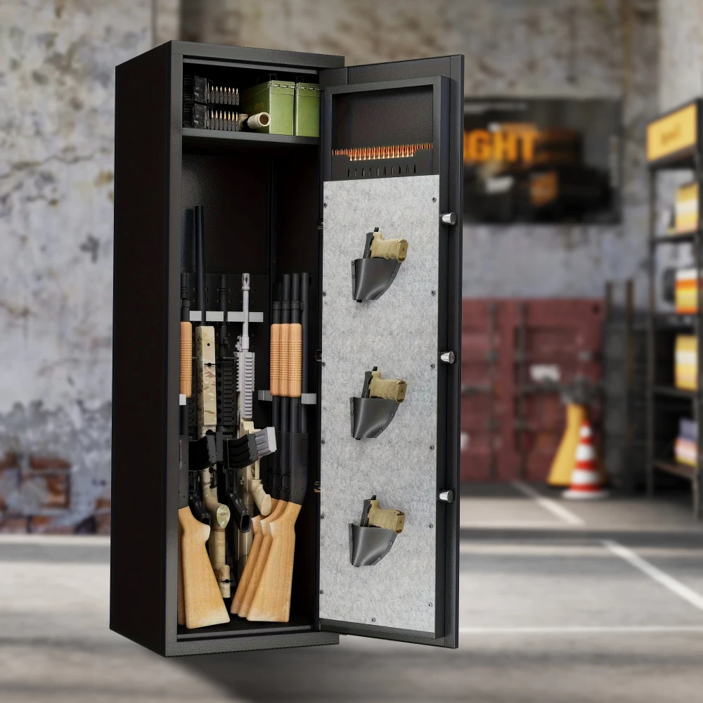 Large Biometric Gun Safe with Removable Shelf