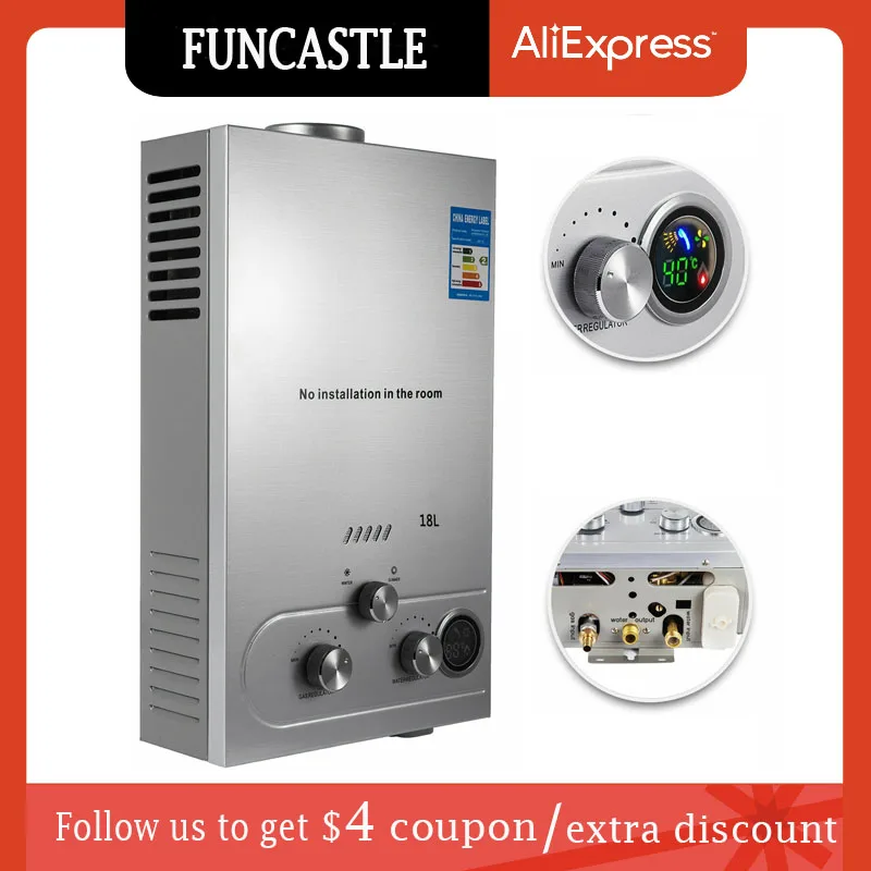 New18LHotWaterHeaterPropaneGasLPGOnDemandTanklessWater