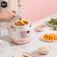 Mini cuiseur électrique en céramique, 220V, 1L, intérieur, multi-cuiseur, ménage, automatique, vapeur lente, bouillie bouillante, marmite à soupe 5