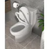 One-Piece Toilet Cyclone Flush Dual Flush 1.1/1.6 GPF Comfort Soft-Close Seat Ivory White, 12" Rough-In, 27.6 x 14.6 x 28.5 2