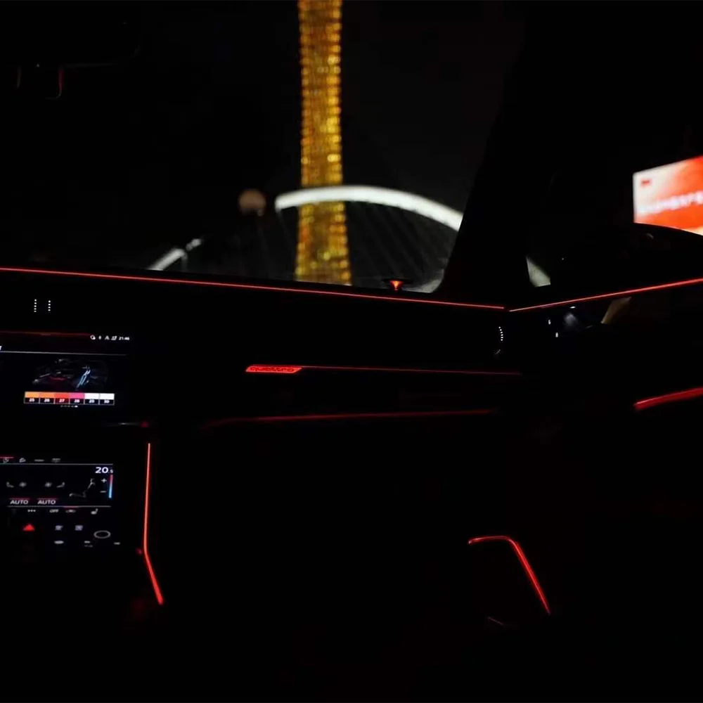 Ambient Lights In The Car Dashboard 30 Color Led Bar Light For Audi A6