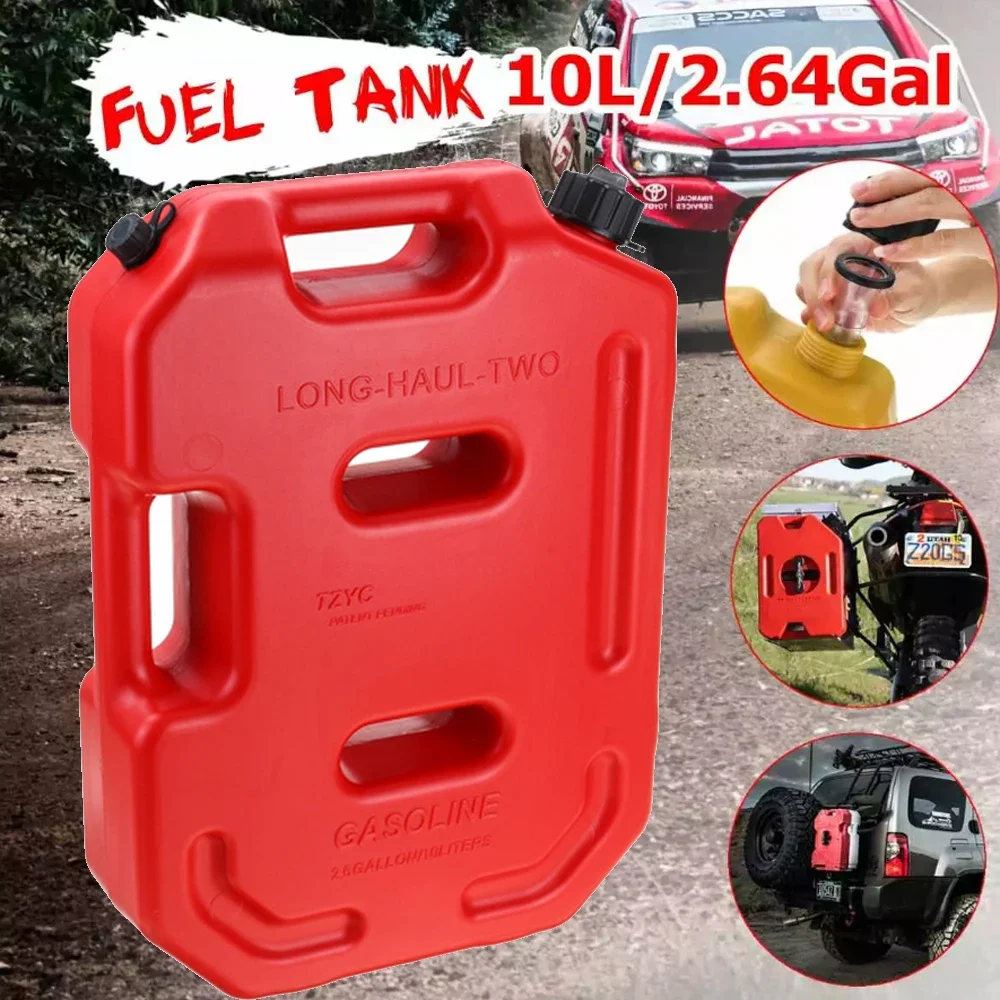 10L Petrol Can Fuel Tank Barrels Can Gas Spare Container Anti-static Jerry Can Polaris Fuel Tank Pack Jerrycan Mororcycle Motorcycle Fuel Container
