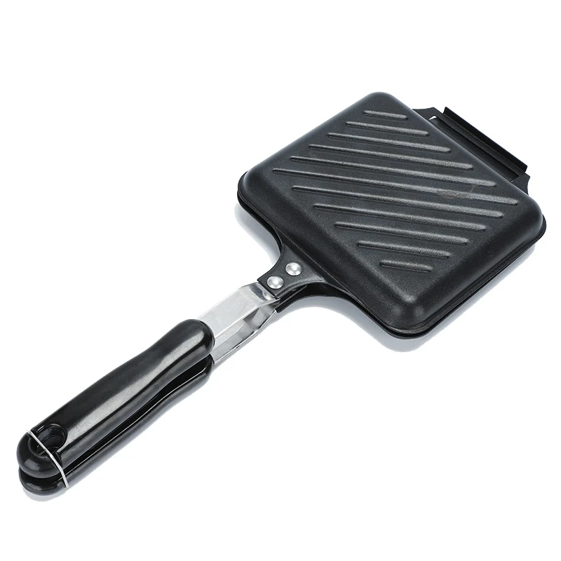 

Frying Pan Toast Flip Grill Frying Pan Sandwich Fine Iron Grilled Cheese Maker Rapid Heating Cookware Detachable Non-Stick