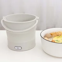 Portable Foldable Electric Cooker Hot Pot Food Steamer Dual Voltage Noodle Cooking Machine ideal for Dormitory or Travel 2