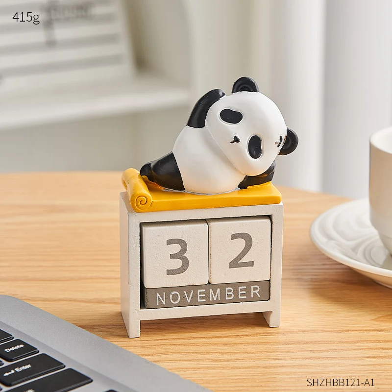 Décoration mini panda en résine, pour la décoration d´