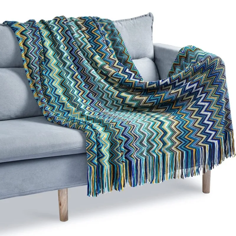 Casaagusto Bohemian Throw Teal Bohemian Couch Throws