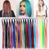 Hair Tinsel Extensions Holographic Glitter Fairy Hair Tinsel For Halloween Christmas New Year Cosplay Party 1PC 21 Colors 2