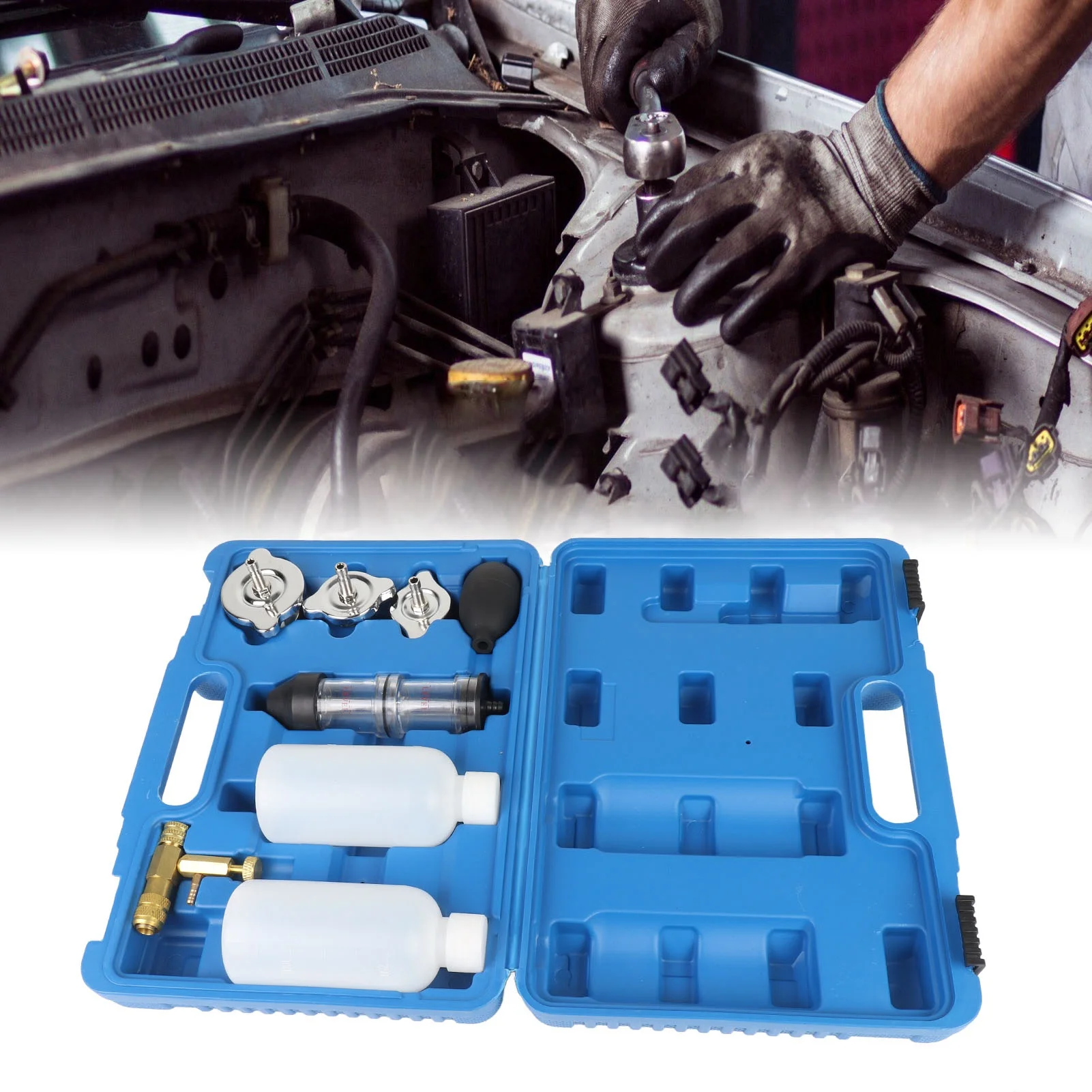 Automotive Diagnostic Tool 8-Piece Combustion Leak Tester Kit - CO2 ...