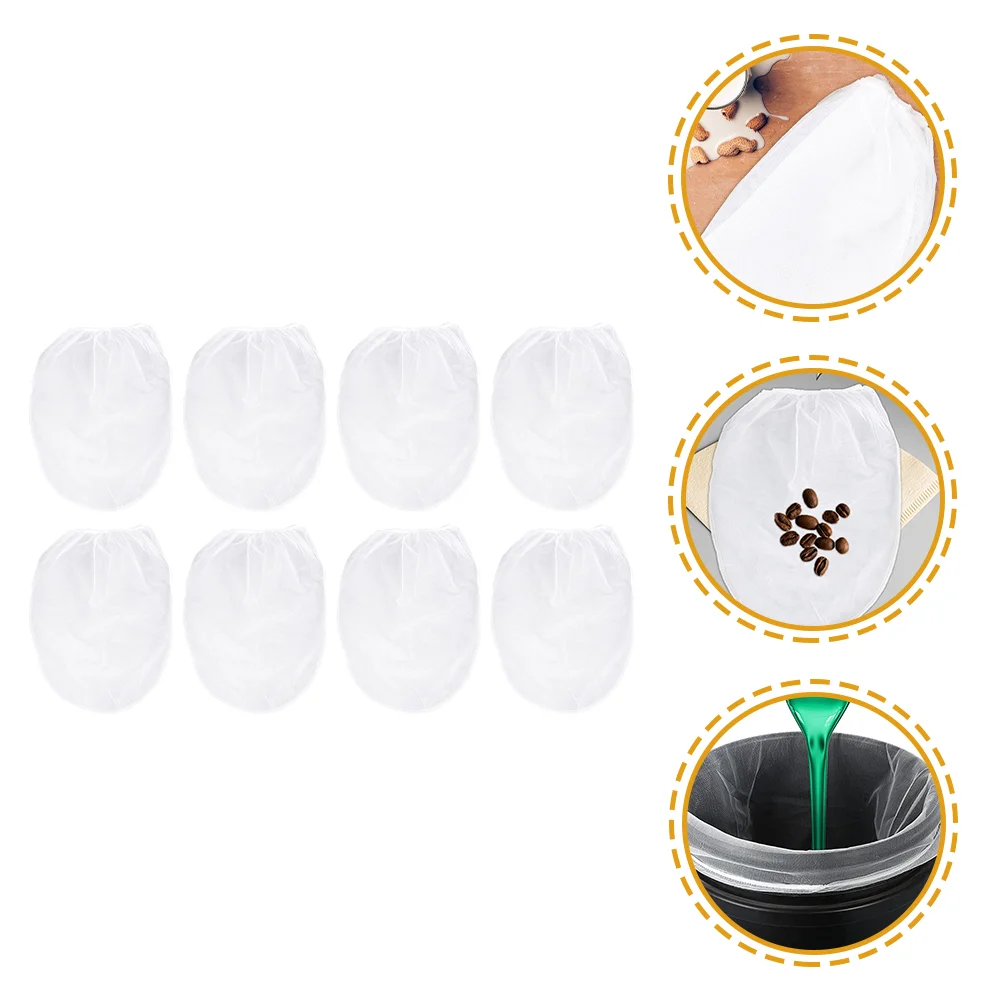 8pcs Paint Strainer Bags Mesh Strainer Elastic Tops 5 Gallon
