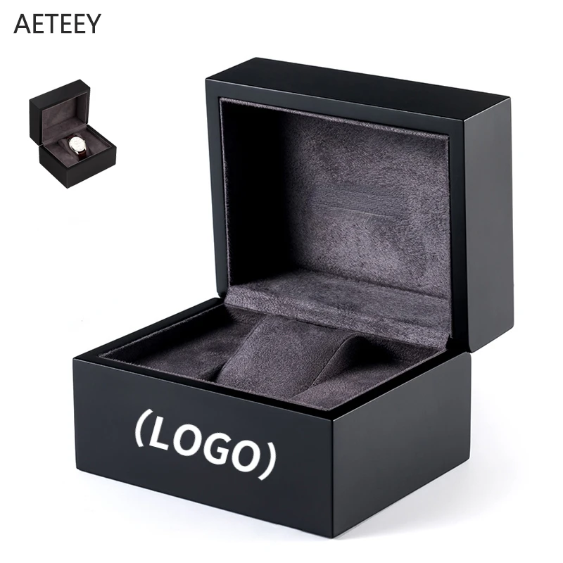 

Free Customized Logo on Surface of Watch Box New Material Frosted Texture Acrylic Display Case Luxury Gift Plush