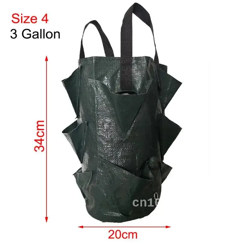 

Strawberry Plant Grow Bags, Wall Hanging Flower Pot, Vertical Garden Tools, Greenhouse, 12 4 Pockets
