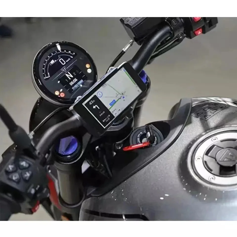 Trident660 Motorcycle Phone Navigation Holder USB Charger For Triumph Trident660 -